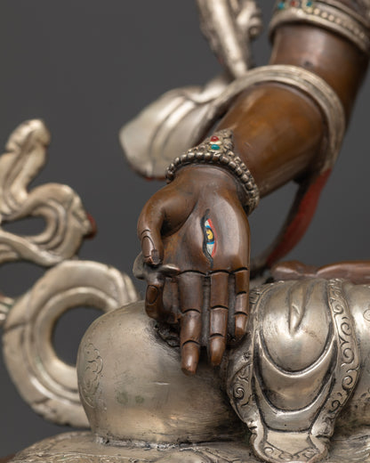 Tibetan White Tara (Sapta Lochani) Statue – Meditation & Altar