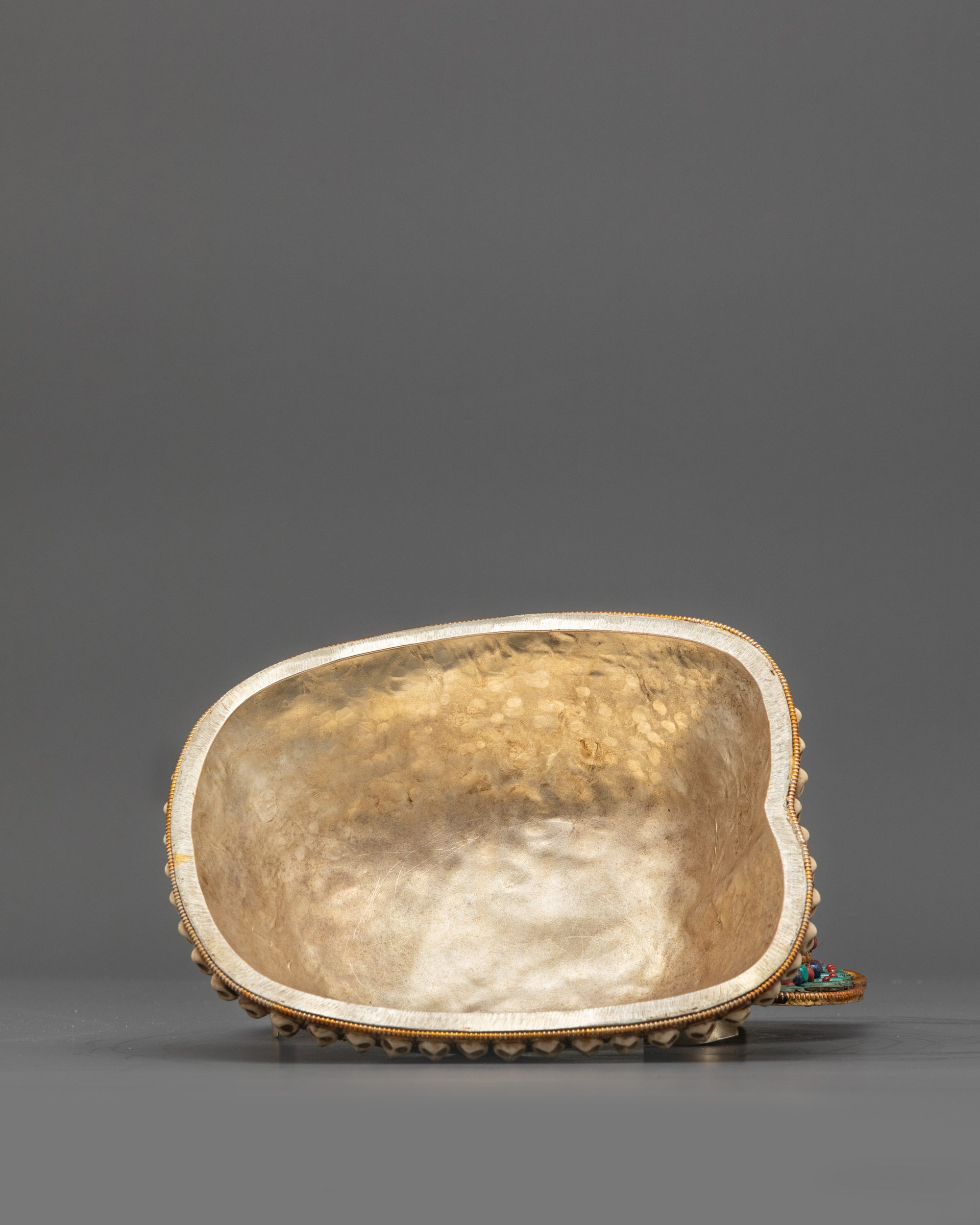 Copper Tibetan Kapala | Skull Cup for Vajrayana Buddhist Ceremonies