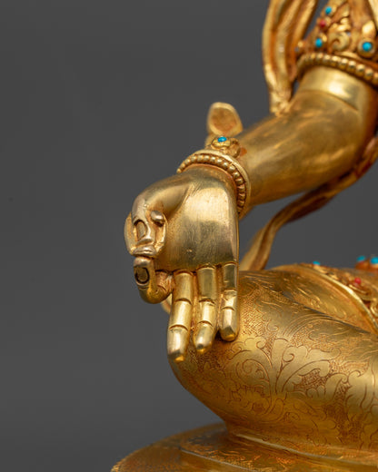 Channel Swift Help with Green Tara Sculpture | Handicrafted in Nepal