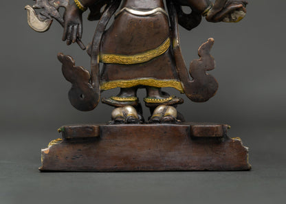 White Mahakala Statue