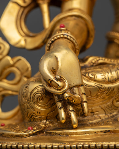 Channel Protection with Kshitigarbha Sculpture | Tibetan Buddhist Art