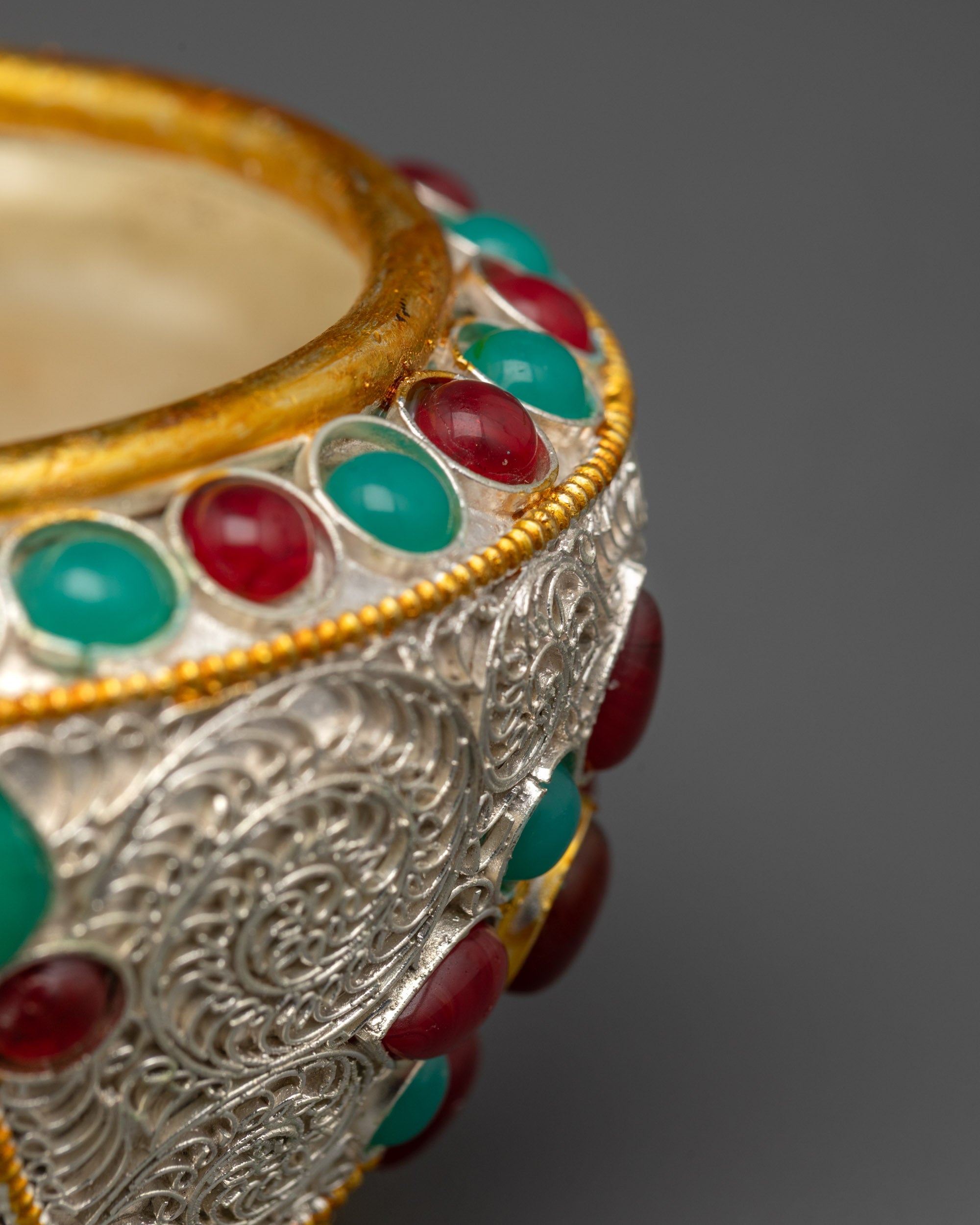 Tibetan Rice Pot | Handcrafted Nepalese Copper Ritual Artwork