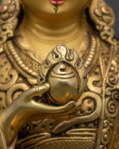 Handicrafted Guru Norlha Statue | Tibetan Guru Sculpture from Nepal