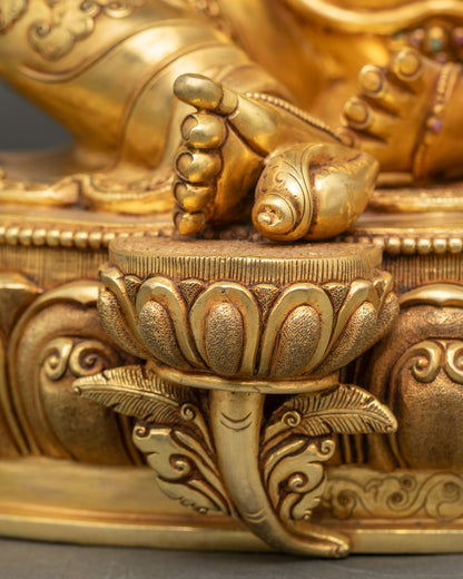 Decorative Dzambhala Statue | Traditional Lost-Wax Casted Idol