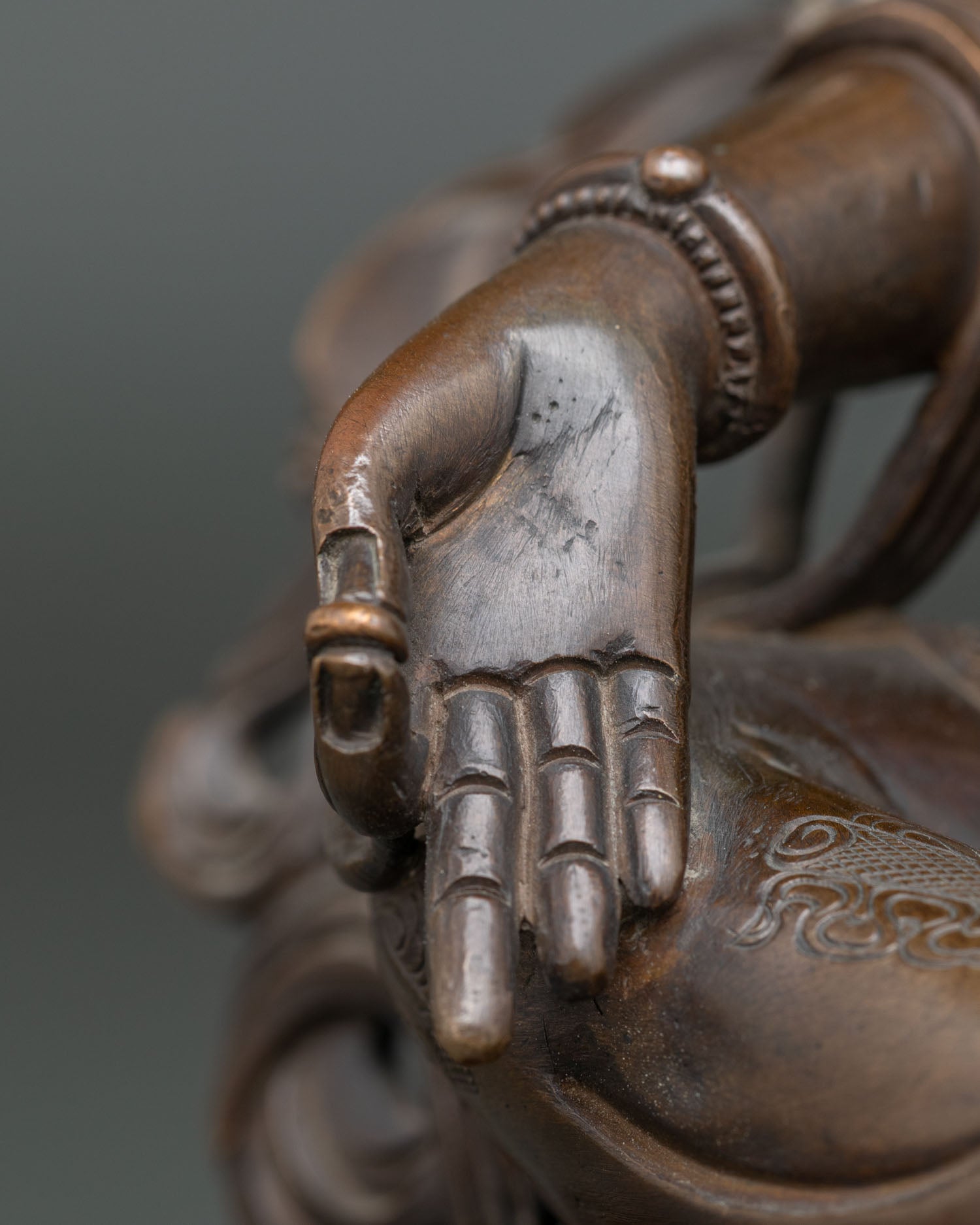 Goddess Green Tara Statue | Oxidized Copper Buddhist Sculpture