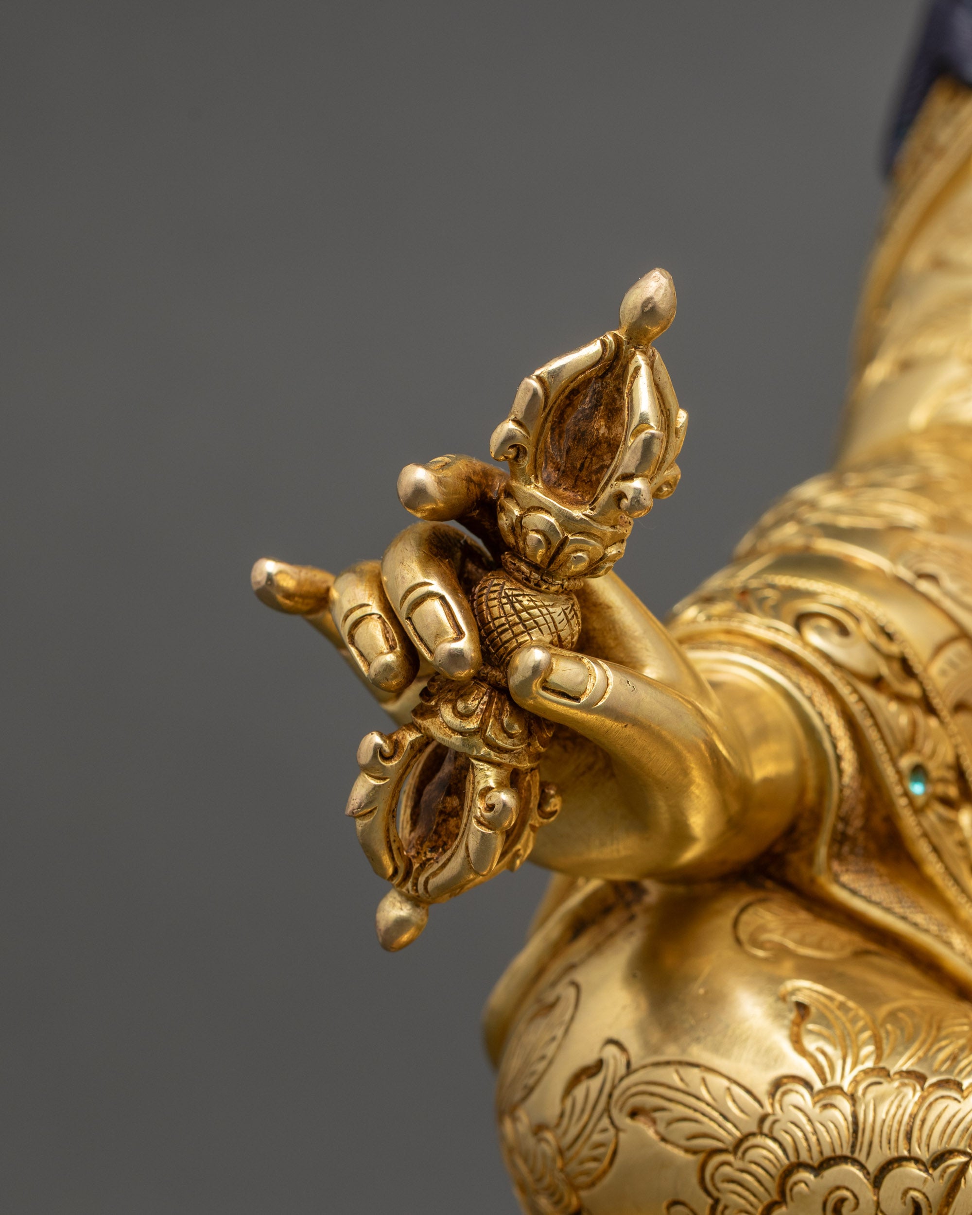Exquisite Guru Rinpoche Sculpture | Authentic Buddhist Art