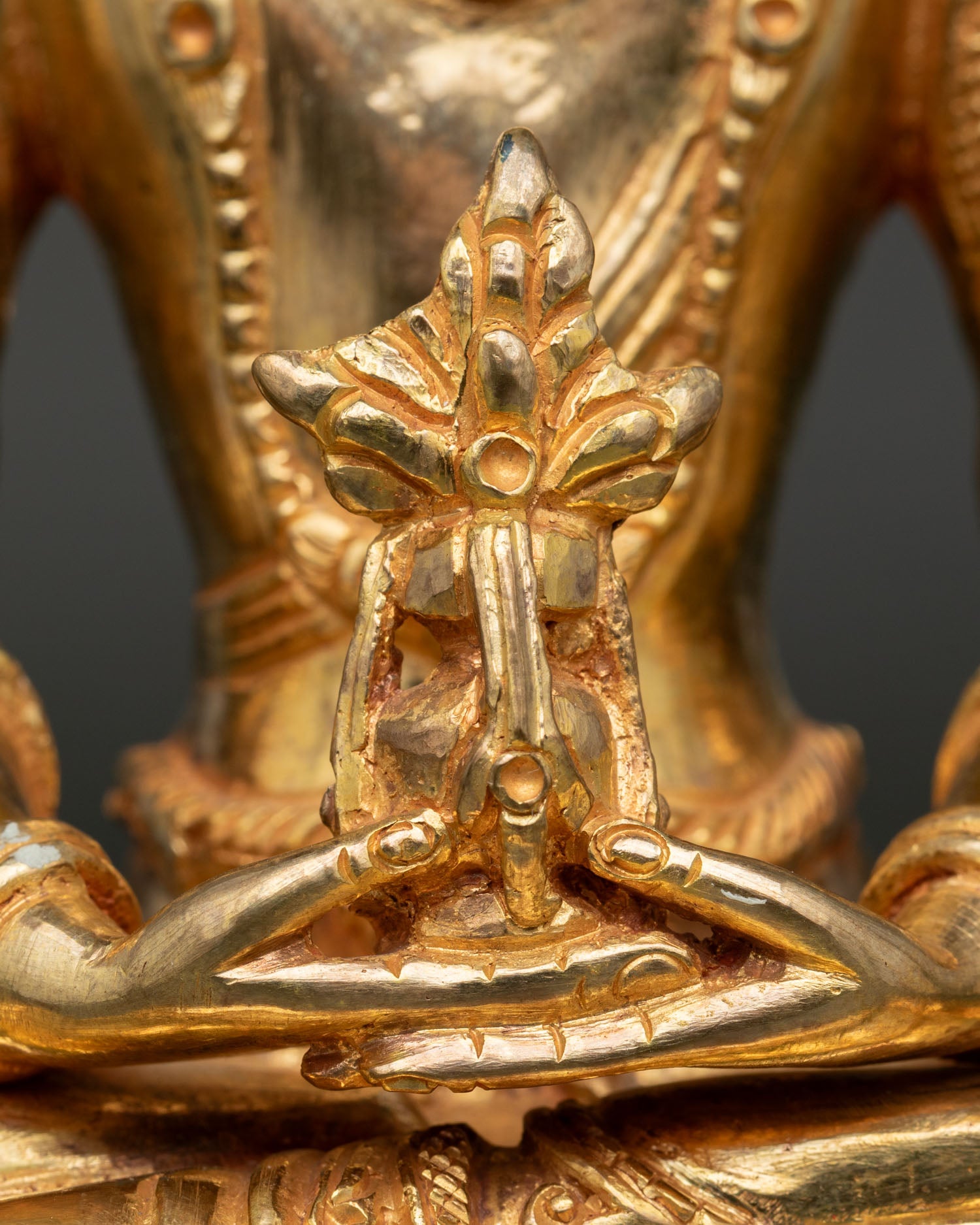 Long Life Deity Amitayus Statue | Handcrafted Copper Buddhist Sculpture