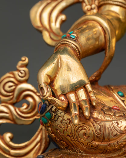 Green Tara Statue - Traditional Buddhist Craftsmanship
