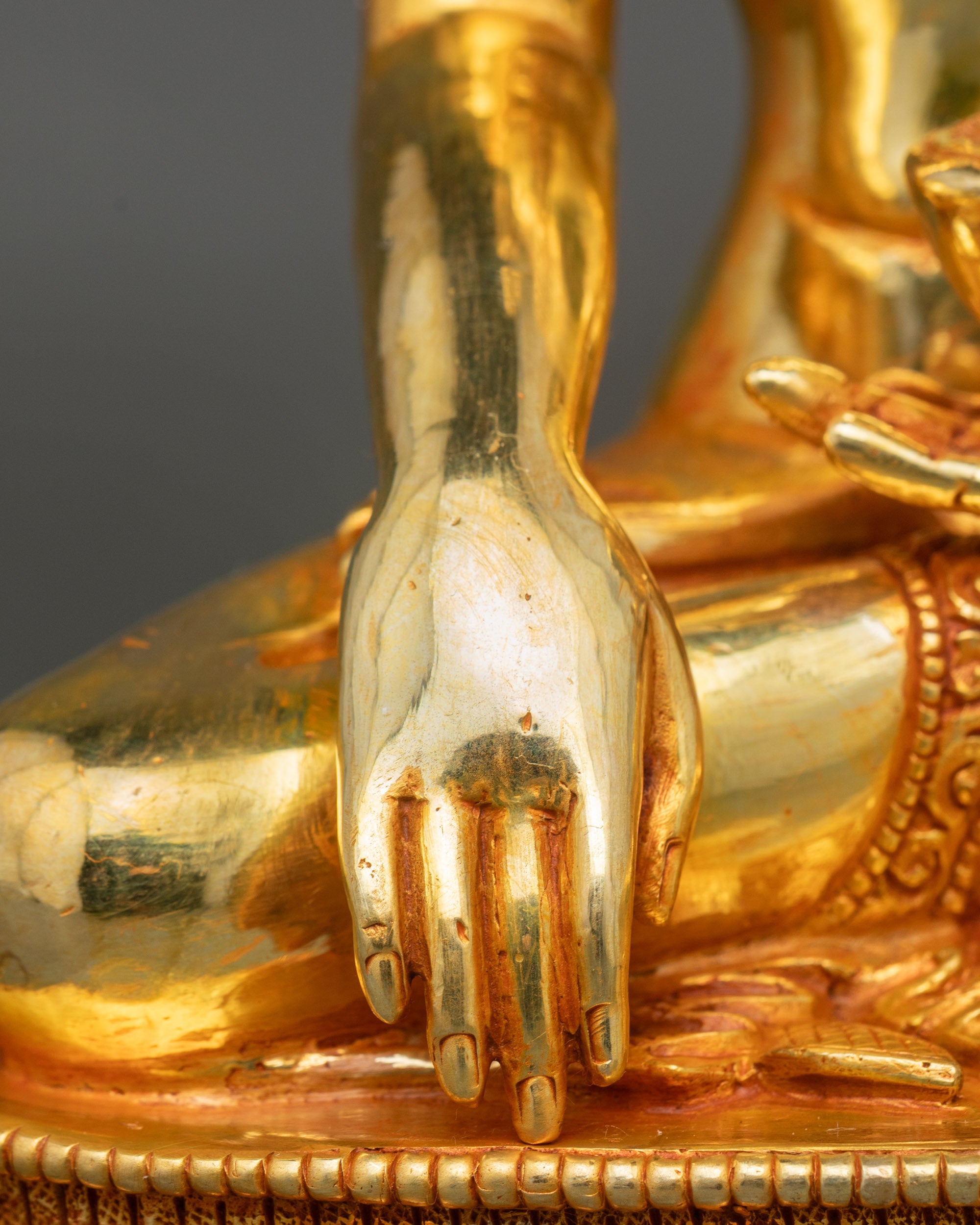 Shakyamuni Buddha Statue | Handcrafted 24K Gold-Gilded Nepalese Artwork