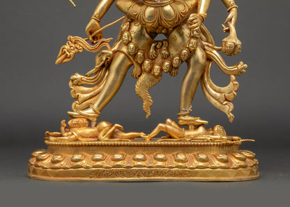 Khorlo Demchog Yab Yum Statue | Tantric Buddhist Sculpture from Nepal