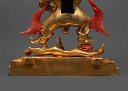 Tibetan Wealth Deity Black Dzambhala Statue