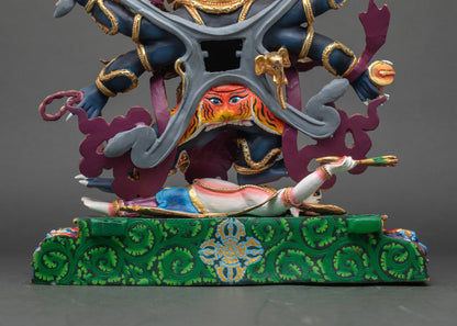 Premium Six-Armed Mahakala Statue | Wrathful Protector of Buddhism