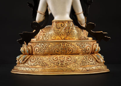 White Tara Statue | Buddhist Art of Compassion and Longevity
