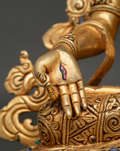Handmade Drolma Karmo Sculpture | Enlightened Mother Tara Statue