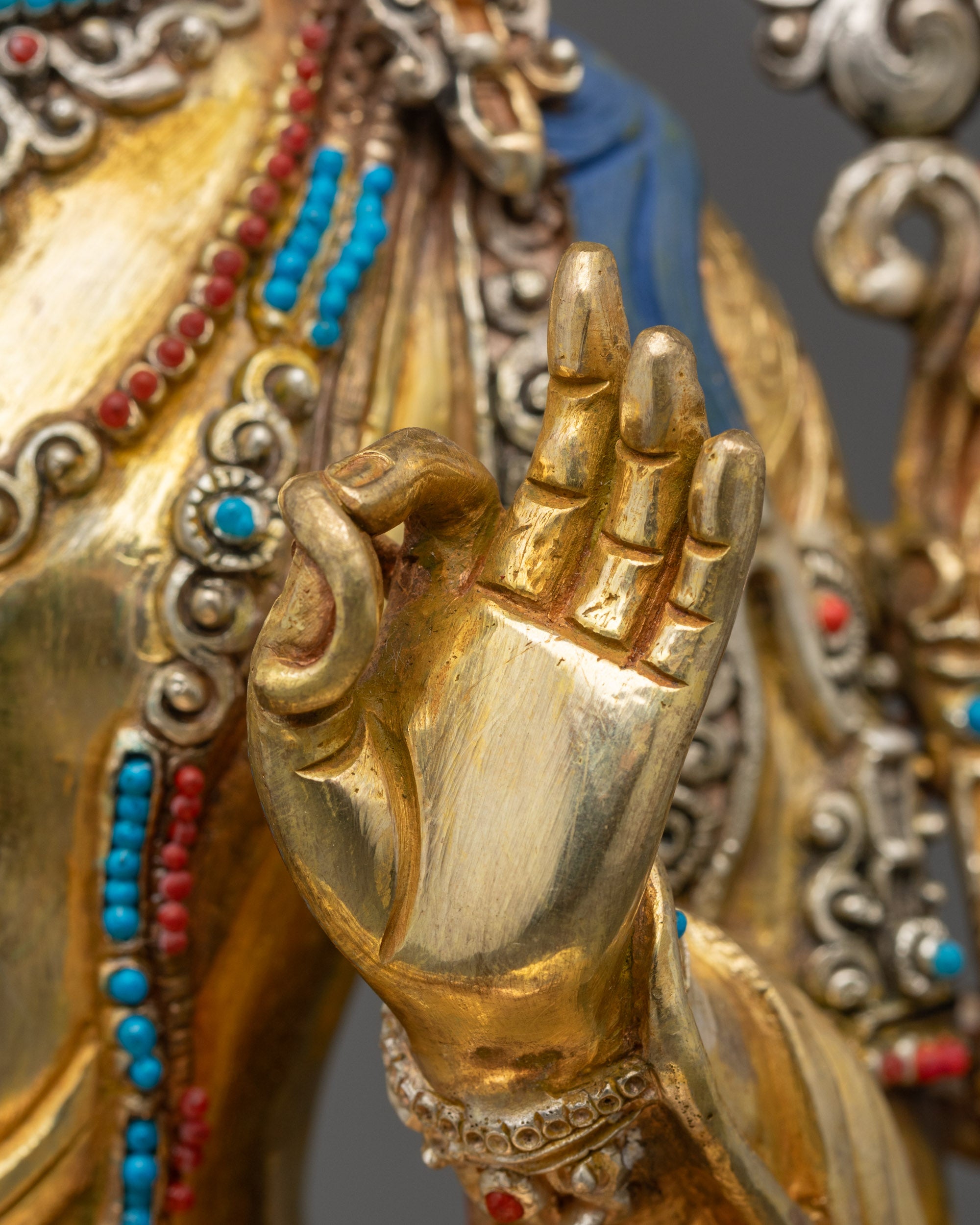 Wisdom Manjushri Statue | Traditional Lost-Wax Nepalese Sculpture