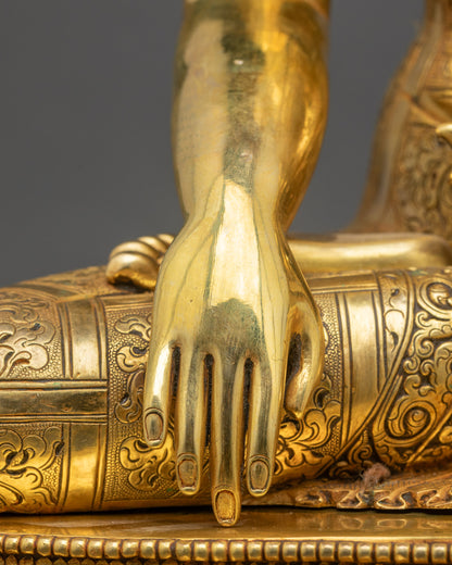 Shakyamuni Buddha Statue | Peaceful Altar Sculpture from Nepal