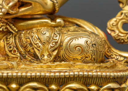 Vajrasattva | 24K Gold Statue by Newari Artisans