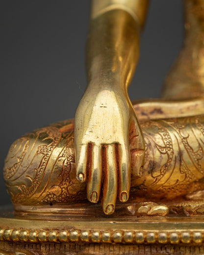 Shakyamuni Buddha Statue | Handmade Copper Buddhist Sculpture