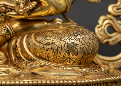 Vajrasattva Statue | 24K Gold Fire-Gilded Copper Artwork