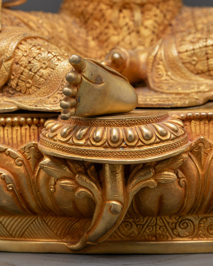 Premium Handcrafted Green Tara Statue | Buddhist Enlightenment Altars