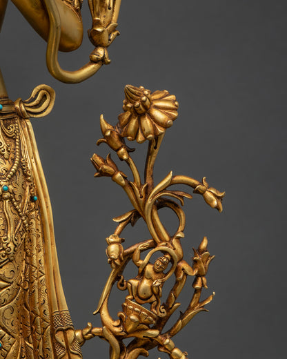 Standing Green Tara Statue – Liberator from the Eight Fears