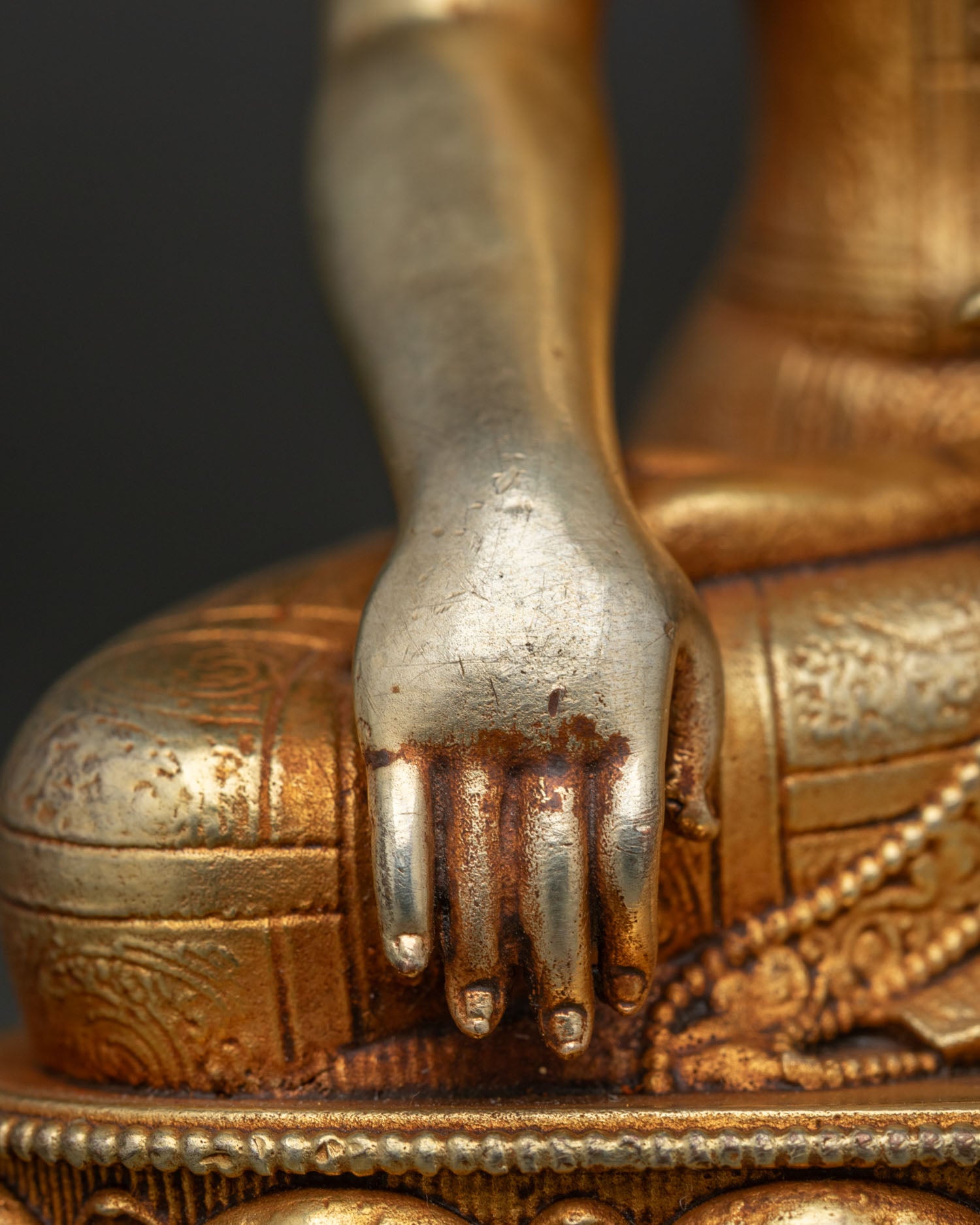 Shakyamuni Buddha Statue | Gold Gilded Nepalese Buddhist Art