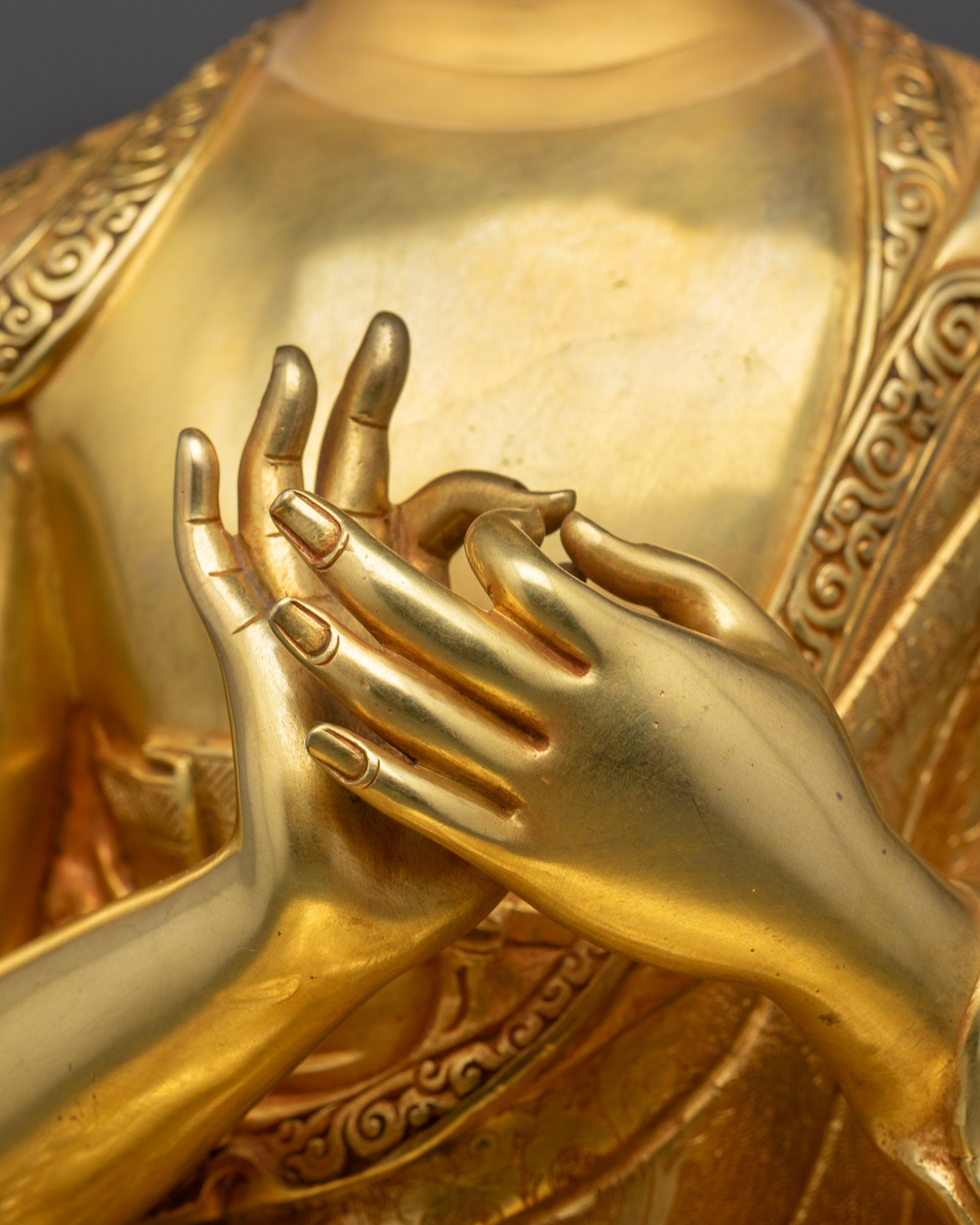 Enlightened Buddha Vairocana Statue | Vajrayana Buddhist Sculpture