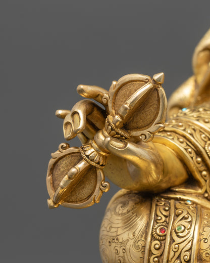 Guru Rinpoche Statue from Nepal | Lost-Wax Casted Buddhist Artwork