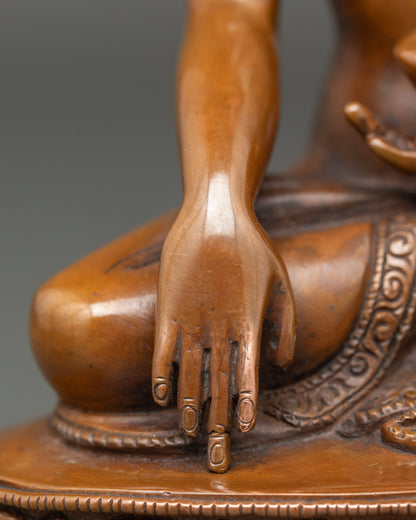 Three Buddha Statue Set for Home Altar | Handcrafted Nepalese Spiritual Art