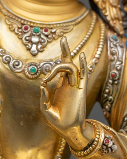 Manjushri Statue | Lost-Wax Casted Wisdom Bodhisattva Figurine