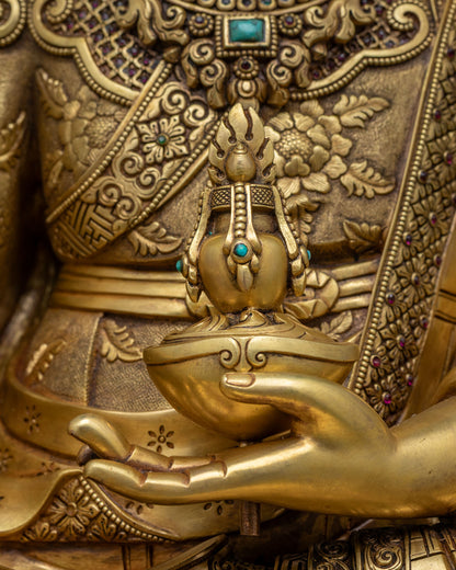 Tibetan Padmasambhava Statue for Meditation & Prayer | Nepalese Craft