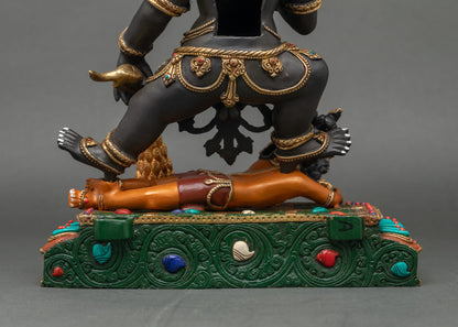 Black Dzambhala Statue for Wealth & Prosperity | Handmade Buddhist Art