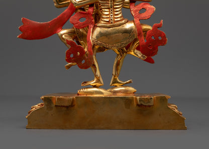 Statue of Dancing Chitipati | Sacred Buddhist Artwork from Nepal