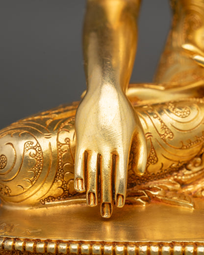 Handcrafted Akshobhya Buddha Sculpture | Authentic Buddhist Décor