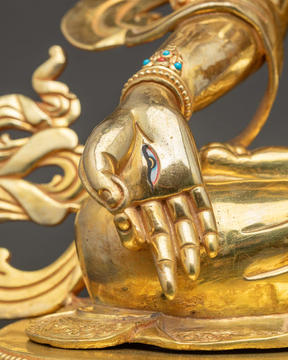 Healing White Tara Altar Statue | Sacred Nepalese Goddess Figurine