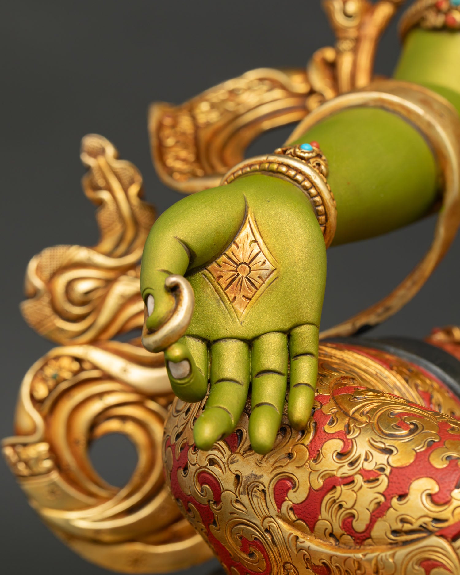 Green Tara Statue
