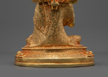Handcrafted Copper Nagarjuna Statue | Mahasiddha Buddha from Nepal