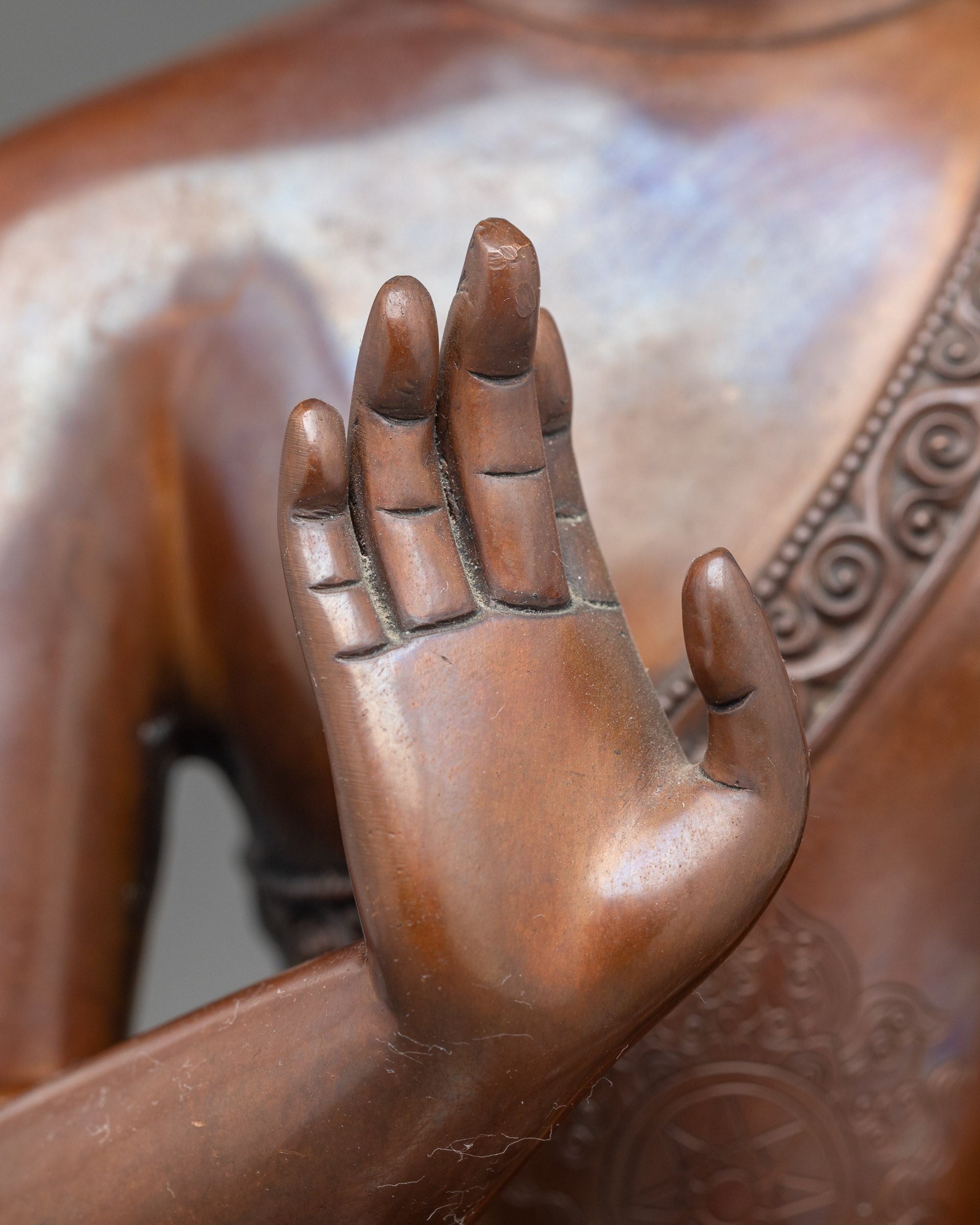 Amoghasiddhi Meditation Buddha Statue | Nepalese Artisan Craft