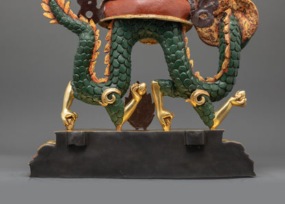 White Dzambhala Statue