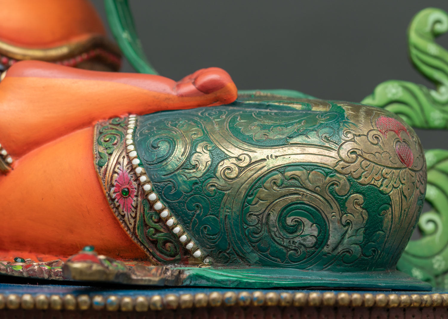 Hand-Painted Manjushri Statue | Symbol of Transcendent Wisdom