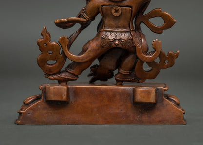 Oxidized Vajrapani Statue | Symbol of Enlightment