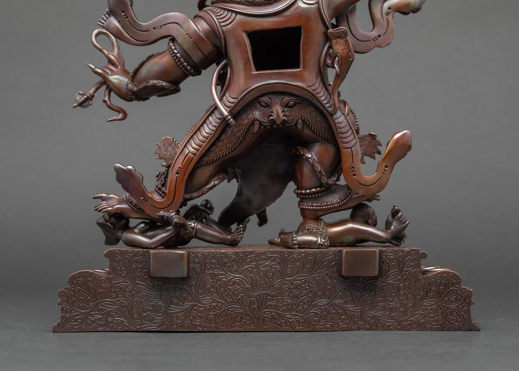 Buddhist Hayagriva Statue | Oxidized Copper Artwork from Nepal