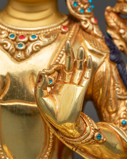 Manjushri Sculpture | Buddhist Icon Enlightenment & Wisdom