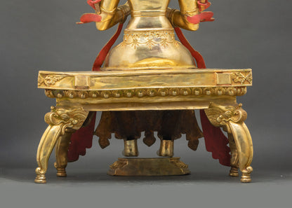 Maitreya Buddha Statue – Himalayan Buddhist Meditation Shrine Decor