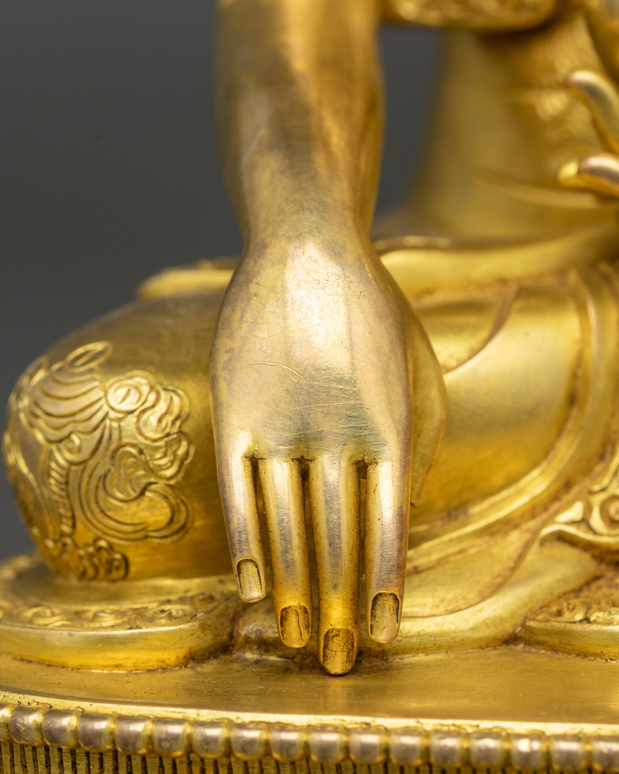 Meditation Shakya Thubpa Statue | Spiritual Buddhist Copper Art