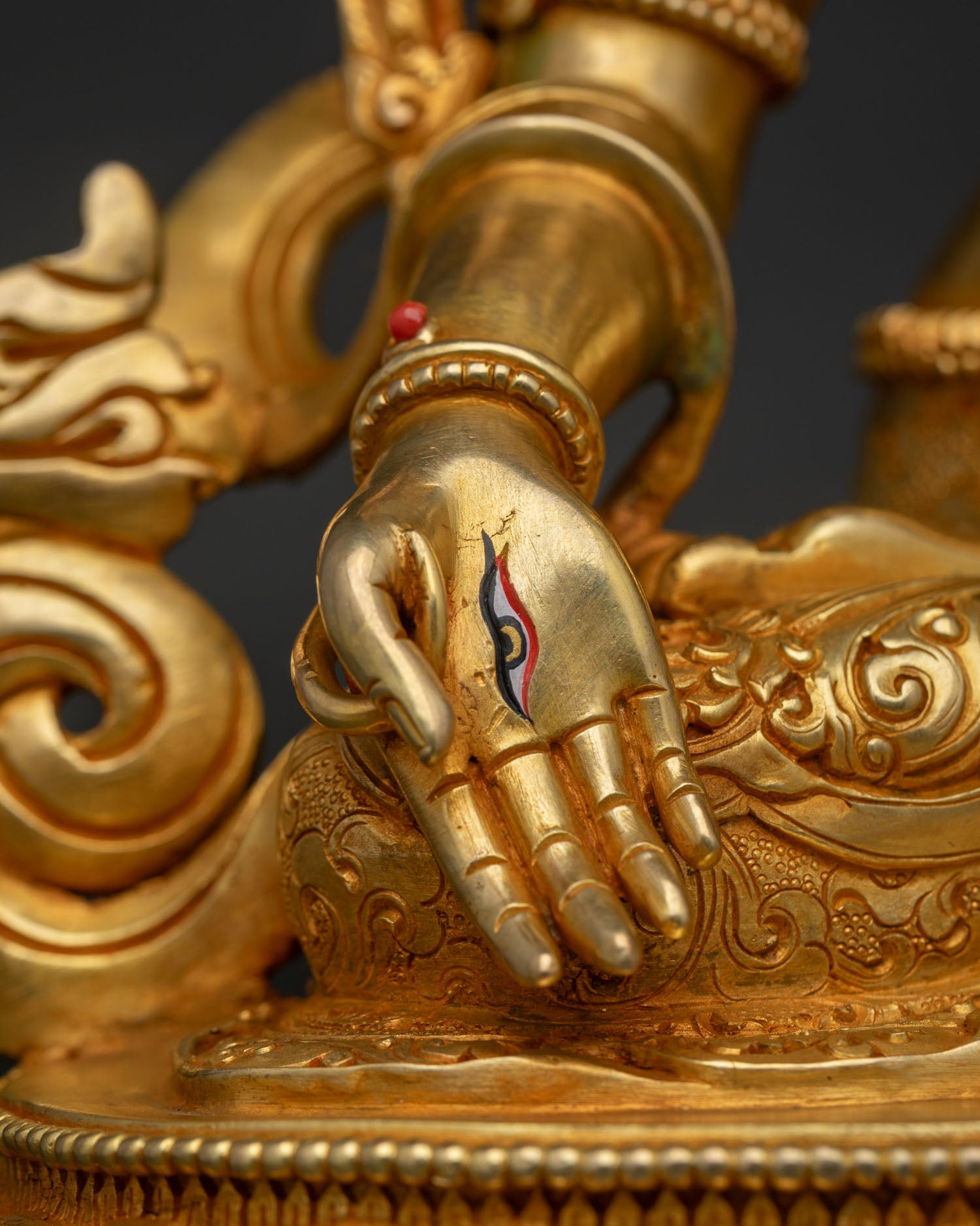White Tara Statue | Seven-Eyed Longevity Goddess for Meditation