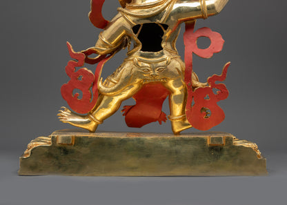 Nepalese Vajrapani Sculpture | Powerful Tibetan Deity for Home Altar