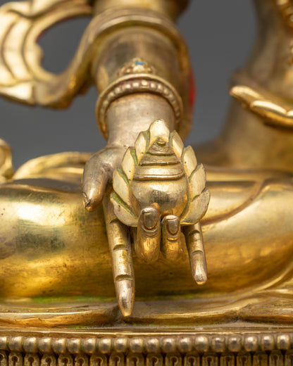 Kshitigarbha Statue | Himalayan Vow-Bearing Bodhisattva Artwork