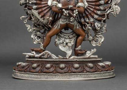 Sacred Kalachakra with Consort Statue – Lord of Time and Cosmic Energy