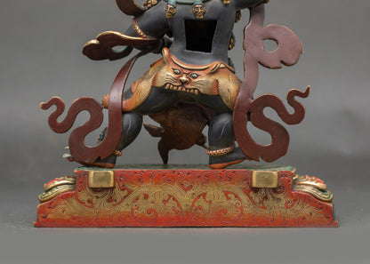 Wrathful Manjushri Sculpture | Traditional Himalayan Buddhist Art